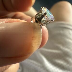 Radiant Silver Crystal Stud Earrings